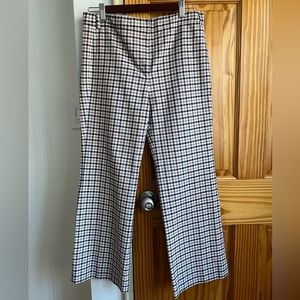 MaxMara Checkered Straight Leg Pants